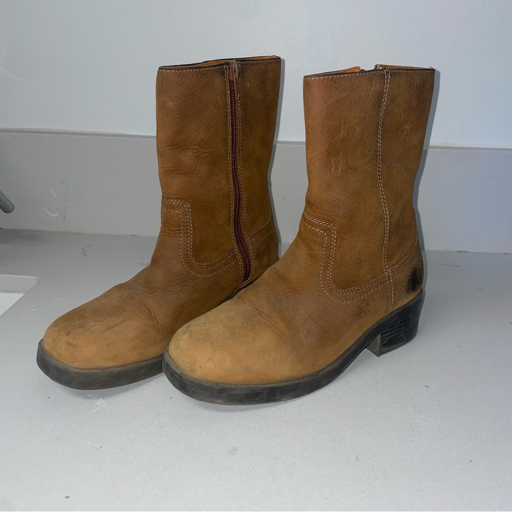 FRYE Lil Campus Leather Western Boot